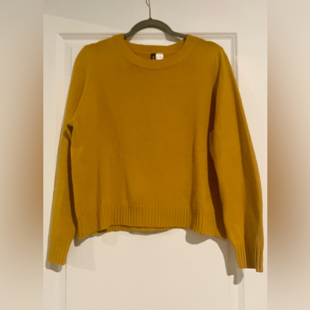EUC DIVIDED by H&M Yellow Sweater (L)
